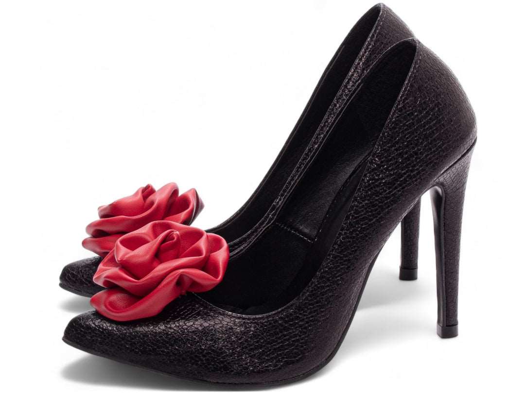 Sapato Scarpin Clássico com FlorCORES VARIADAS